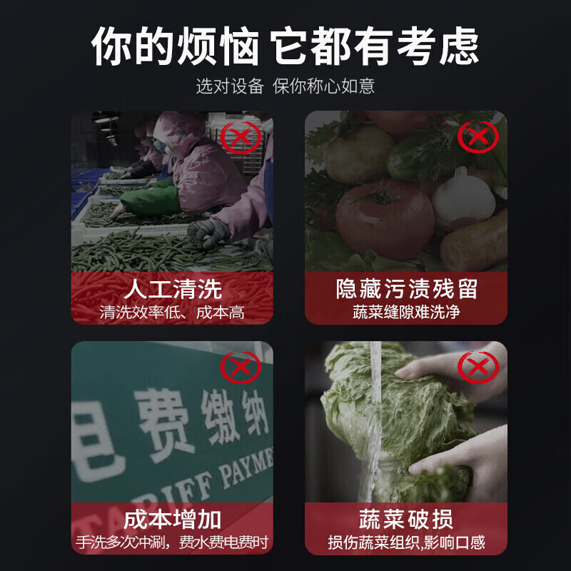 麥大廚商用洗菜機1.2米三合一多功能(氣泡、臭氧、加熱)洗菜機